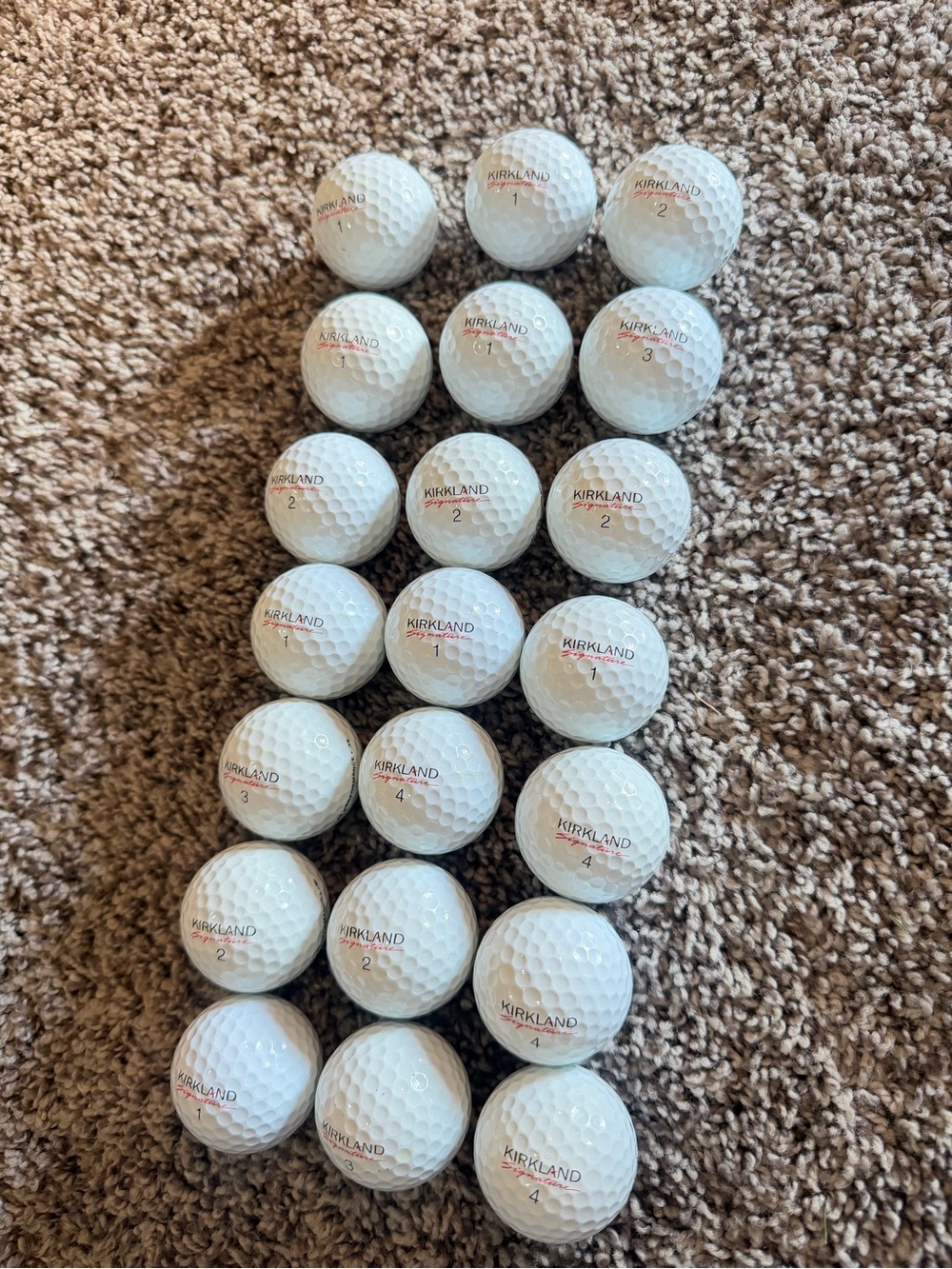 Kirkland Signature White Golf Balls - Set of 21